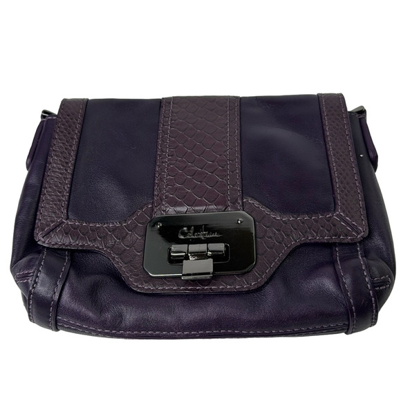Cole Haan Leather Purple Crossbody Purse - Picture 1 of 8